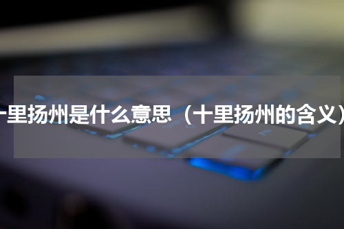 十里扬州是什么意思（十里扬州的含义）