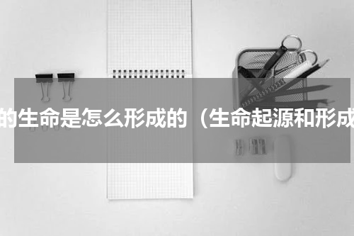 人的生命是怎么形成的（生命起源和形成）