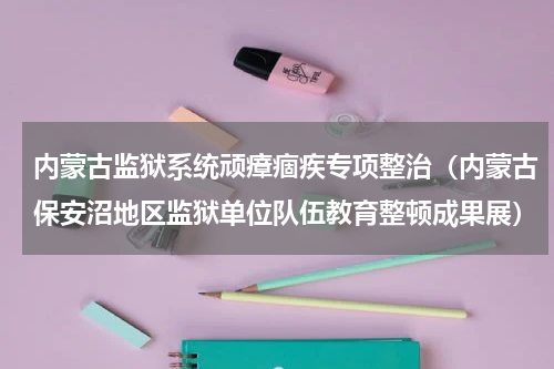 内蒙古监狱系统顽瘴痼疾专项整治（内蒙古保安沼地区监狱单位队伍教育整顿成果展）
