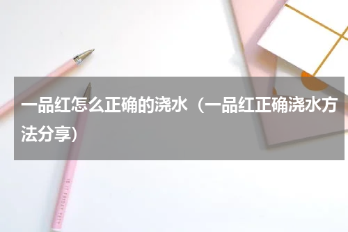 一品红怎么正确的浇水（一品红正确浇水方法分享）