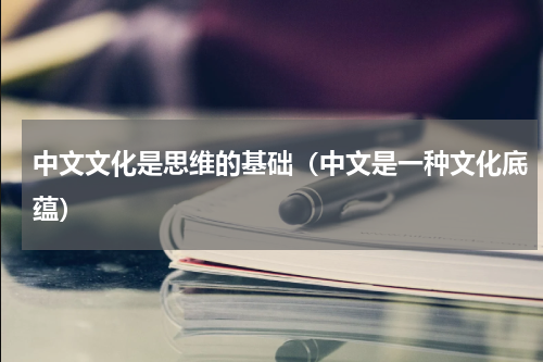 中文文化是思维的基础（中文是一种文化底蕴）
