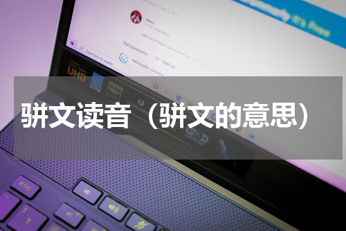 骈文读音（骈文的意思）