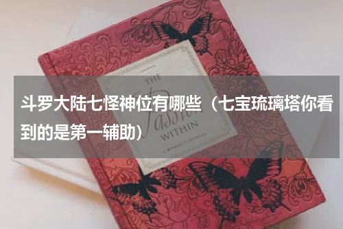 斗罗大陆七怪神位有哪些（七宝琉璃塔你看到的是第一辅助）