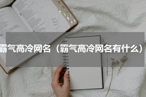 霸气高冷网名（霸气高冷网名有什么）