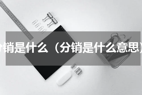 分销是什么（分销是什么意思）