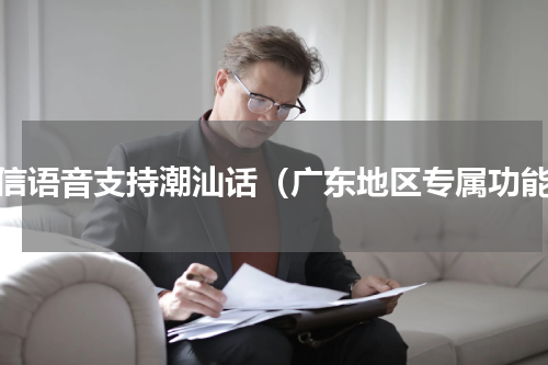 微信语音支持潮汕话（广东地区专属功能）