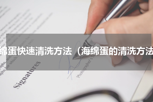 海绵蛋快速清洗方法（海绵蛋的清洗方法）