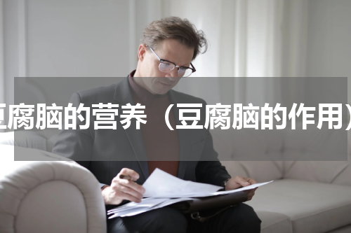豆腐脑的营养（豆腐脑的作用）