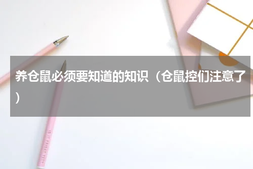 养仓鼠必须要知道的知识（仓鼠控们注意了）