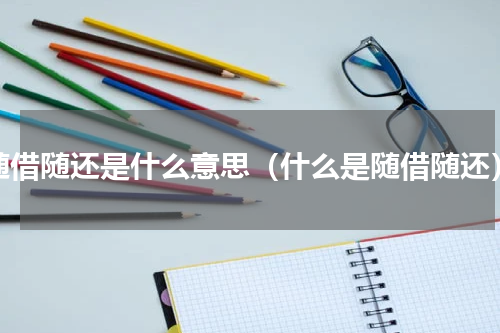 随借随还是什么意思（什么是随借随还）