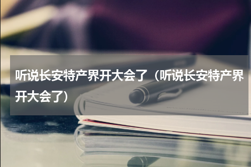 听说长安特产界开大会了（听说长安特产界开大会了）