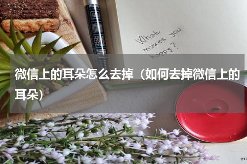 微信上的耳朵怎么去掉（如何去掉微信上的耳朵）