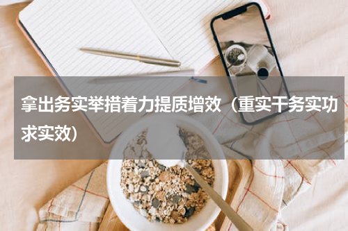 拿出务实举措着力提质增效（重实干务实功求实效）