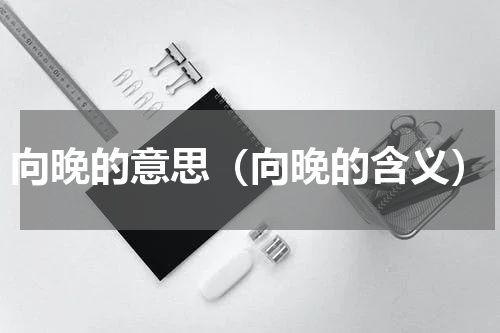 向晚的意思（向晚的含义）
