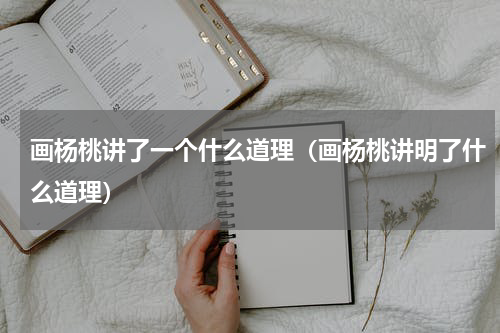 画杨桃讲了一个什么道理（画杨桃讲明了什么道理）