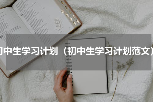 初中生学习计划（初中生学习计划范文）