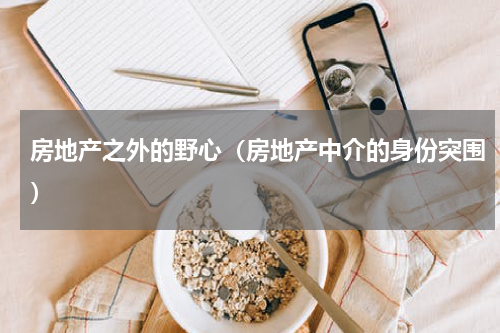 房地产之外的野心（房地产中介的身份突围）