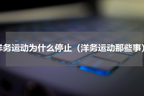 洋务运动为什么停止（洋务运动那些事）