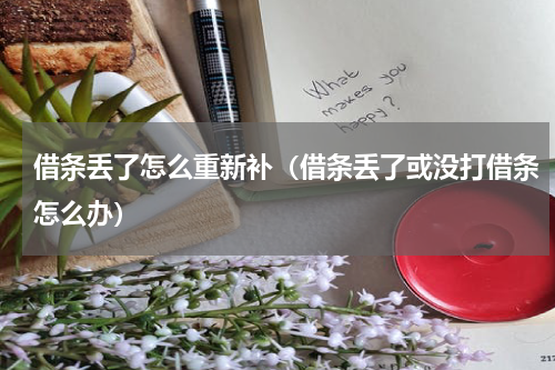 借条丢了怎么重新补（借条丢了或没打借条怎么办）