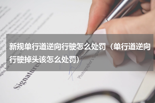 新规单行道逆向行驶怎么处罚（单行道逆向行驶掉头该怎么处罚）
