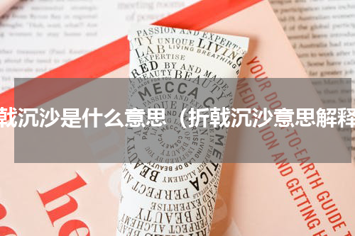 折戟沉沙是什么意思（折戟沉沙意思解释）