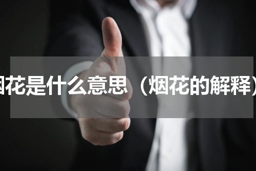 烟花是什么意思（烟花的解释）