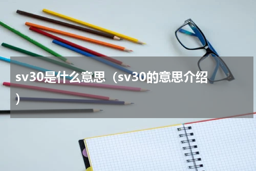 sv30是什么意思（sv30的意思介绍）