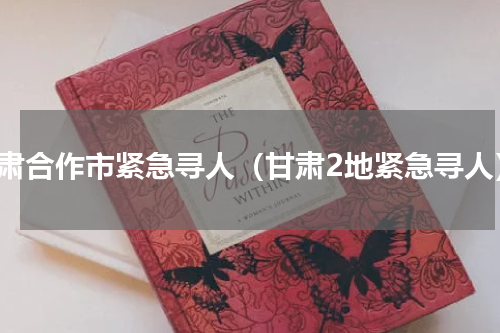 甘肃合作市紧急寻人（甘肃2地紧急寻人）