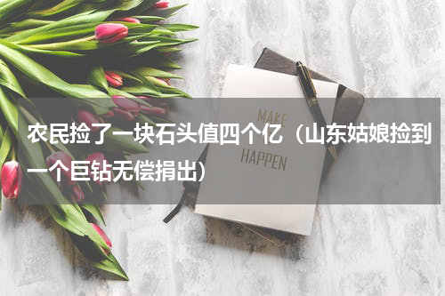 农民捡了一块石头值四个亿（山东姑娘捡到一个巨钻无偿捐出）