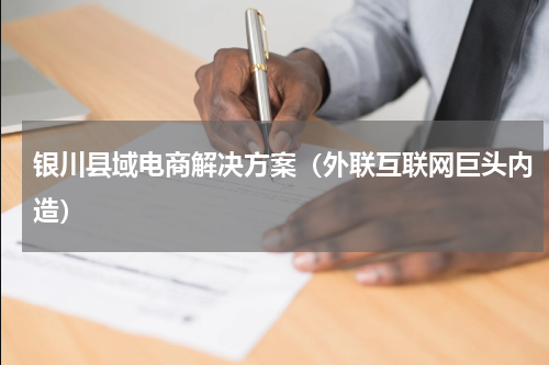 银川县域电商解决方案（外联互联网巨头内造）