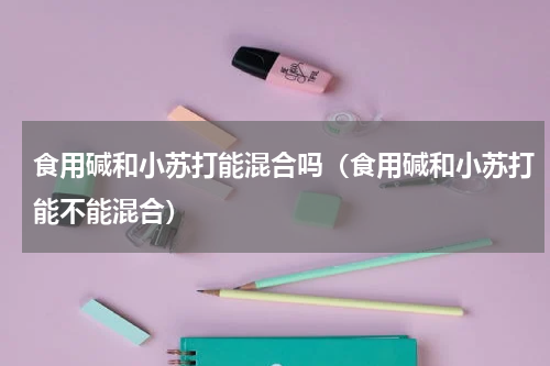 食用碱和小苏打能混合吗（食用碱和小苏打能不能混合）