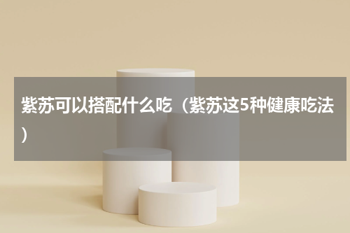 紫苏可以搭配什么吃（紫苏这5种健康吃法）