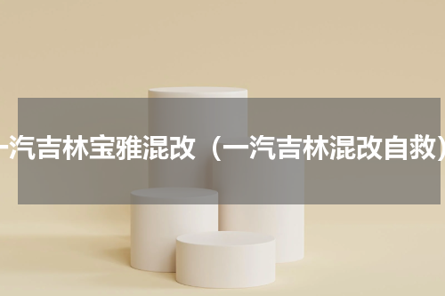 一汽吉林宝雅混改（一汽吉林混改自救）