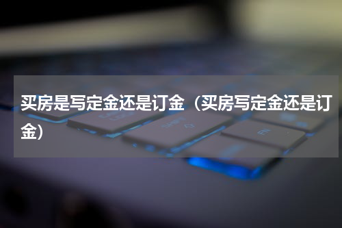 买房是写定金还是订金（买房写定金还是订金）