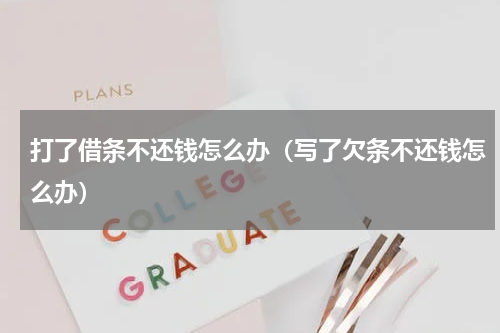 打了借条不还钱怎么办（写了欠条不还钱怎么办）