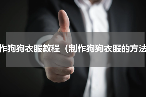制作狗狗衣服教程（制作狗狗衣服的方法）