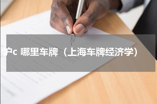 沪c 哪里车牌（上海车牌经济学）