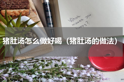 猪肚汤怎么做好喝（猪肚汤的做法）