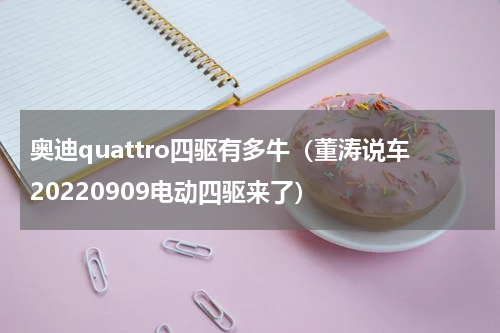 奥迪quattro四驱有多牛（董涛说车20220909电动四驱来了）
