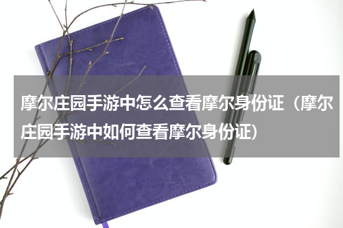摩尔庄园手游中怎么查看摩尔身份证（摩尔庄园手游中如何查看摩尔身份证）