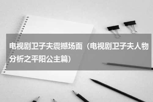 电视剧卫子夫震撼场面（电视剧卫子夫人物分析之平阳公主篇）