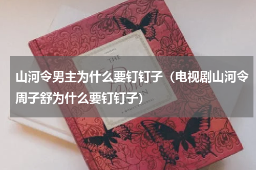 山河令男主为什么要钉钉子（电视剧山河令周子舒为什么要钉钉子）