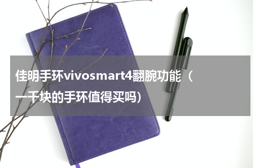 佳明手环vivosmart4翻腕功能（一千块的手环值得买吗）