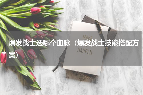 爆发战士选哪个血脉（爆发战士技能搭配方案）