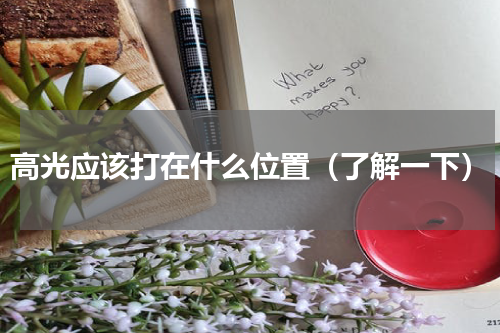 高光应该打在什么位置（了解一下）