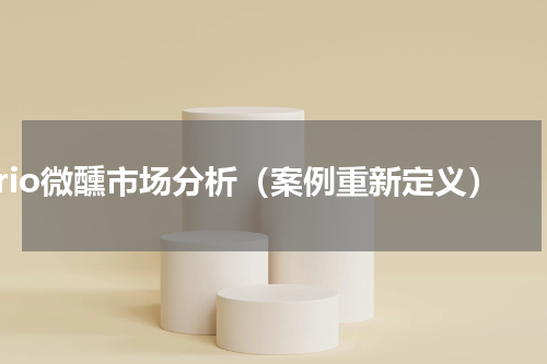 rio微醺市场分析（案例重新定义）