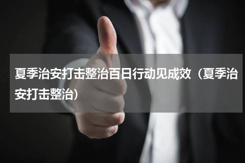 夏季治安打击整治百日行动见成效（夏季治安打击整治）