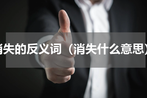 消失的反义词（消失什么意思）
