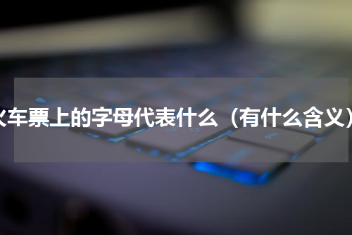 火车票上的字母代表什么（有什么含义）