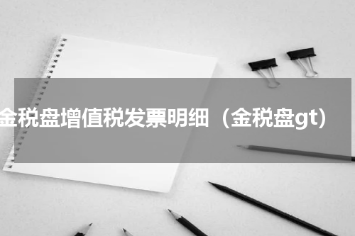 金税盘增值税发票明细（金税盘gt）